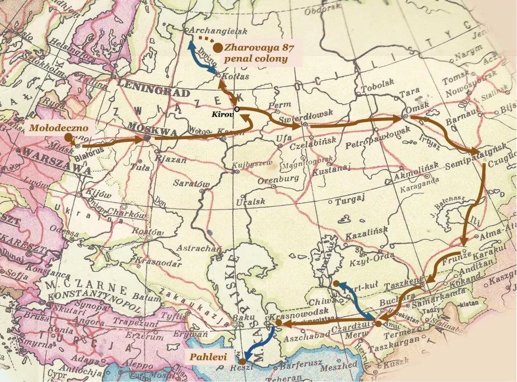 The journey across the Soviet Union